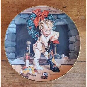 Vintage 1975 "Christmas Morning" Ridgewood Limited Ed. Plate Joseph Leyendecker